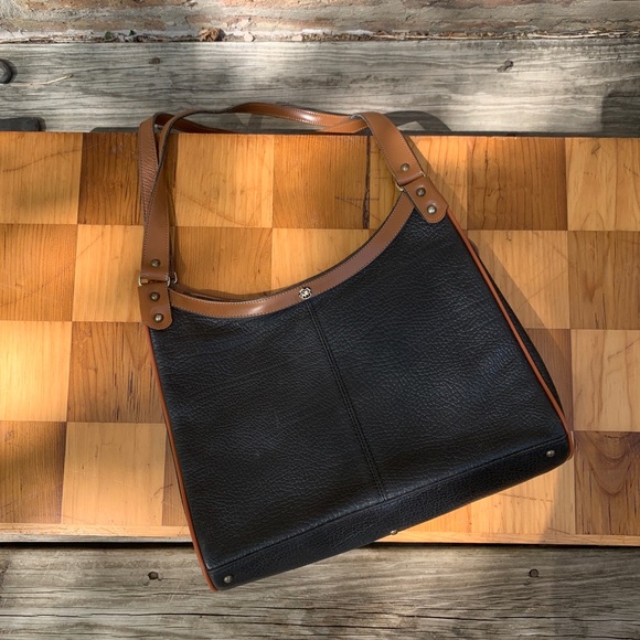 Vintage Handbags - Vintage John Romain Genuine Leather Shoulder Bag